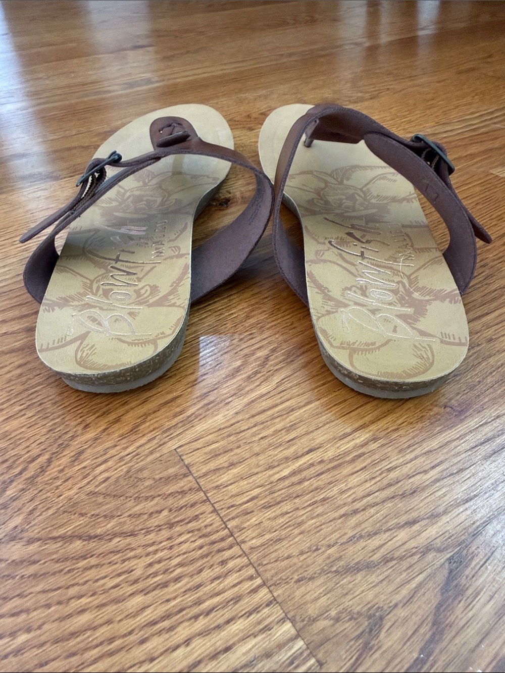 Blowfish Malibu Brown Braided T-Strap Thong Sandals Boho Women’s Size 10 - Picture 5 of 12